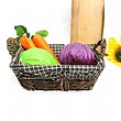 سبد نان و سبزی دسته دار کنفی کوچک شایگان -Small hemp basket with handle