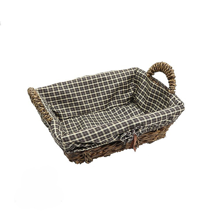 سبد نان و سبزی دسته دار کنفی کوچک شایگان -Small hemp basket with handle