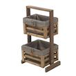 جا پیازی ۲ طبقه چوبی شایگان -Two-story wooden onion holder