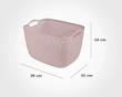 سبد رخت مستطیل متوسط طرح بافت لیمون -Medium rectangular clothes basket texture design
