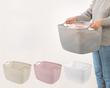 سبد رخت مستطیل بزرگ طرح بافت -Large rectangular laundry basket with woven design