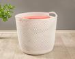 سبد رخت گرد طرح بافت -Round woven basket
