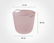 سبد رخت گرد طرح بافت -Round woven basket