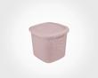 سبد رخت دربدار کوچک طرح بافت -A small woven basket with a door