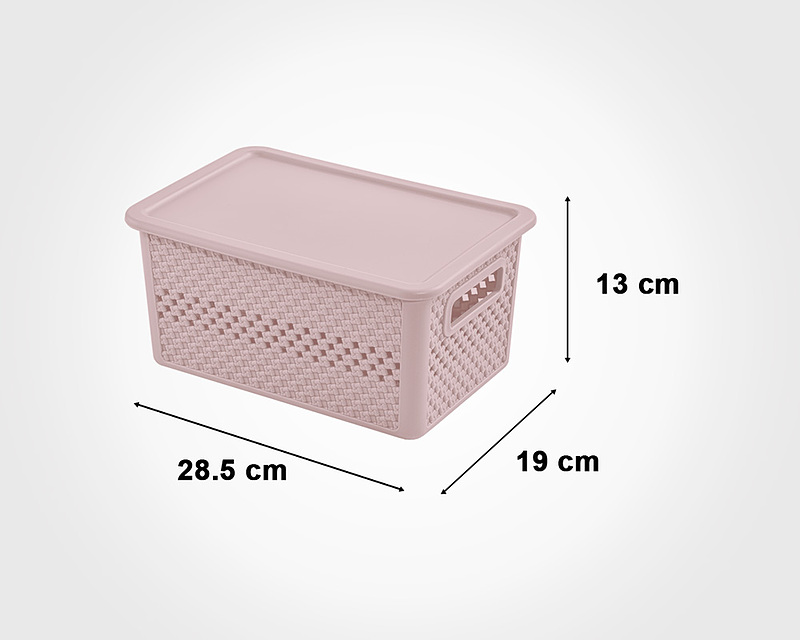 جعبه دربدار کوچک طرح بافت لیمون -A small box with a textured design