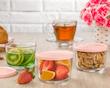 پیاله شیشه ای 190 میلی لیتر دربدار لیمون -190 ml glass bowl with lid