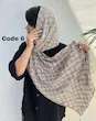 شال پلیسه طرحدار وارداتی 4094