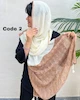 شال پلیسه طرح دار وارداتی 4077