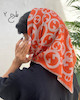 مینی اسکارف نارنجی اسمارتیزی طرحدار 3711