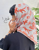 مینی اسکارف نارنجی اسمارتیزی طرحدار 3711