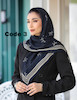 روسری حریر نخ سرمه ای 3646