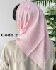 مینی اسکارف صورتی تابستانه 4475