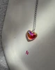 گردنبند قلب اب نباتی 4463