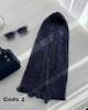شال مجلسی گلدوزی سرمه ای وارداتی 4579