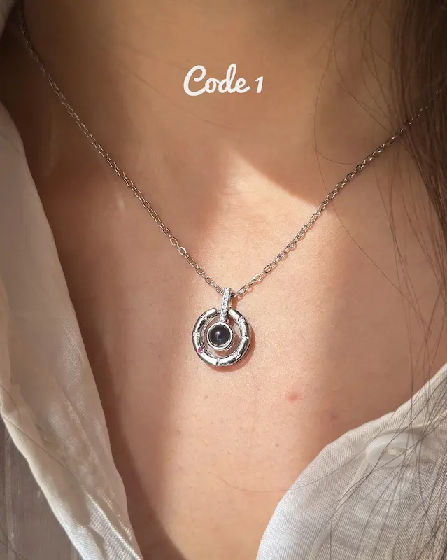 گردنبند love تلسکوپی 4626 