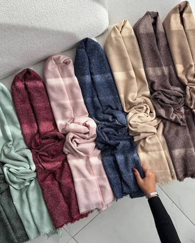 شال کبریتی لمه برفکی اورجینال پاییزه 4686