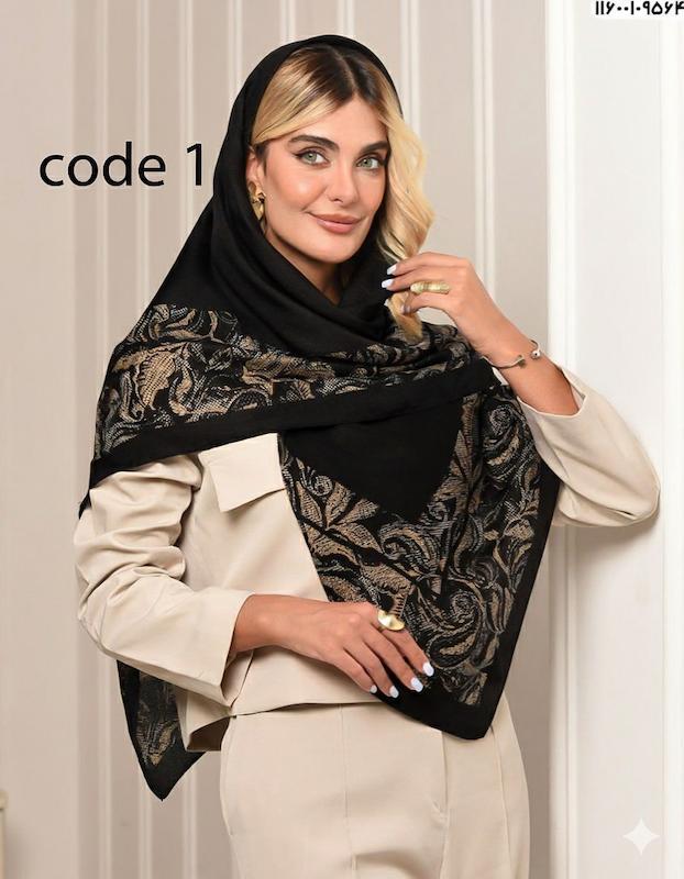 روسری نخی وسط ساده پاییزه 3581