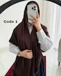 روسری ژاکارد لمه موکا وارداتی 4701