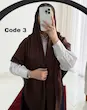 روسری ژاکارد لمه موکا وارداتی 4701