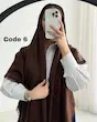 روسری ژاکارد لمه موکا وارداتی 4701