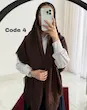 روسری ژاکارد لمه موکا وارداتی 4701