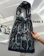 شال مخمل سرمه ای پاییزه 4703
