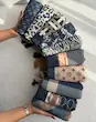 شال مخمل سرمه ای پاییزه 4703