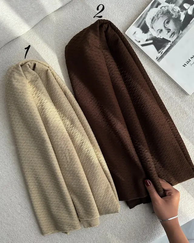 شال ساده کرپ کش پاییزه 4722