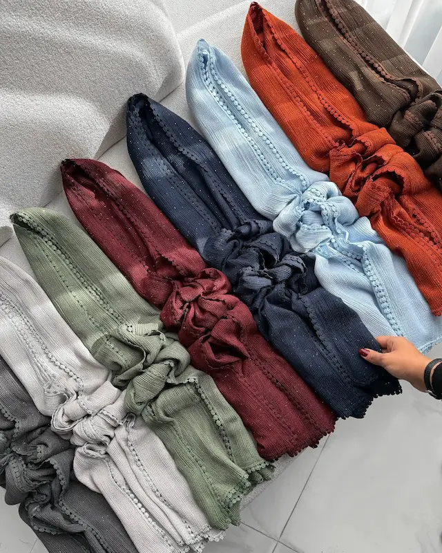 شال برشکا دورعدسی شاین دار وارداتی 4732