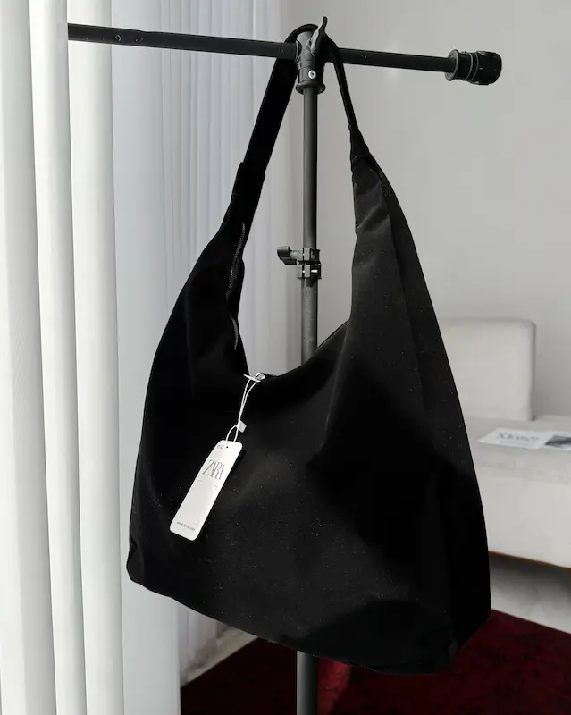 کیف مشکی مخمل ملو 4773