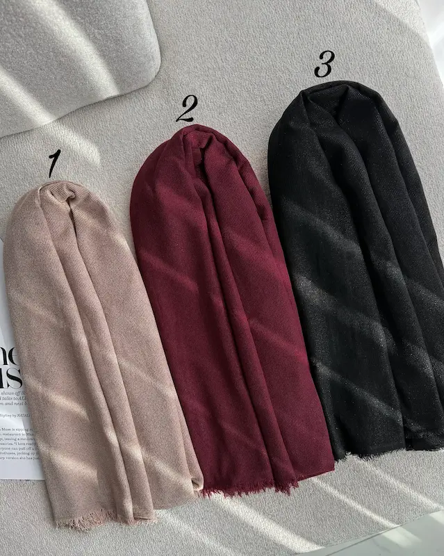 شال مخمل کبریتی پاییزه 4779