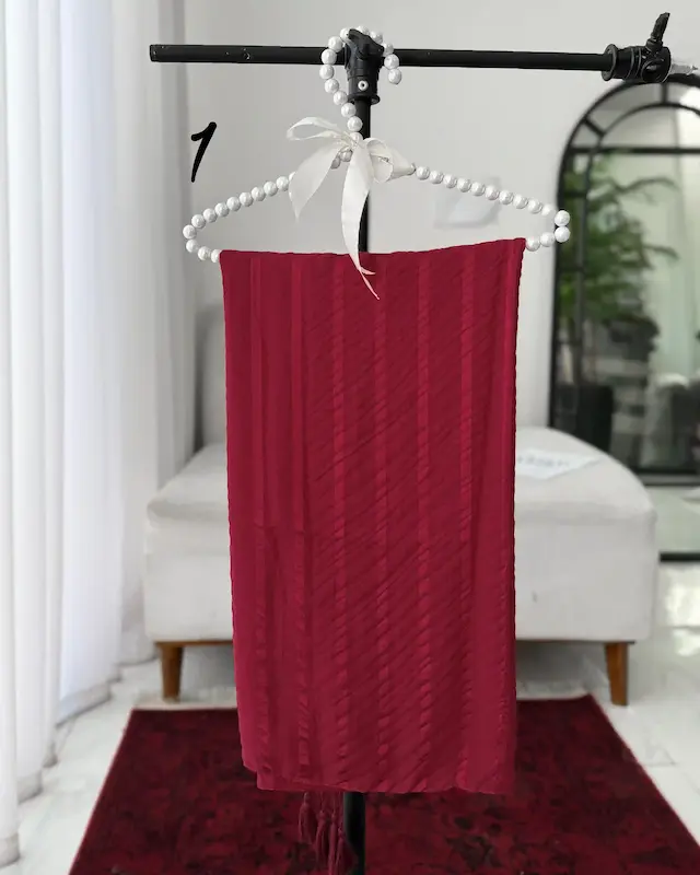 شال پلیسه ساده 4803