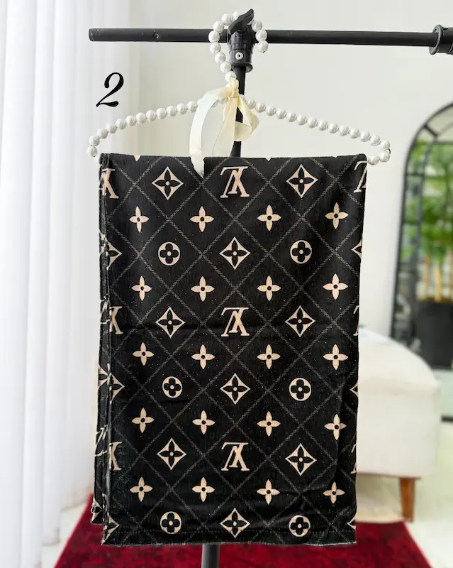 شال موهر  مخمل طرحدار 4828