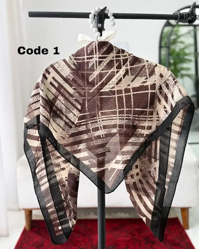 روسری نخ سیا اسکارف 4842