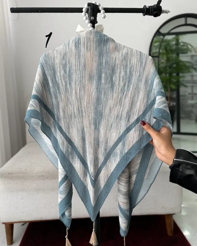 روسری پلیسه نورا وارداتی 4869