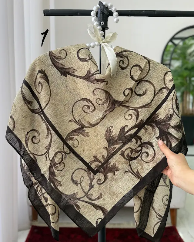 روسری نخ درختی طرحدار 4878