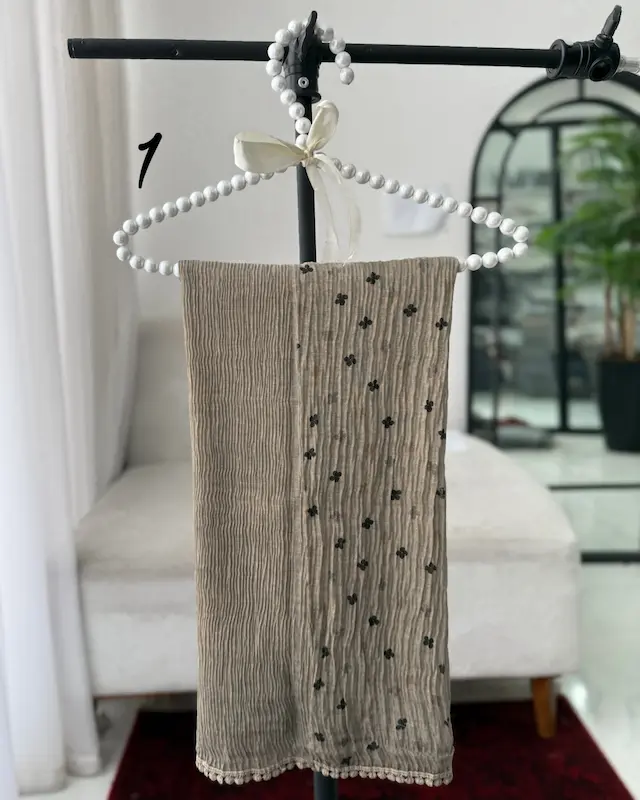 شال پلیسه دوتیکه عدسی 4882