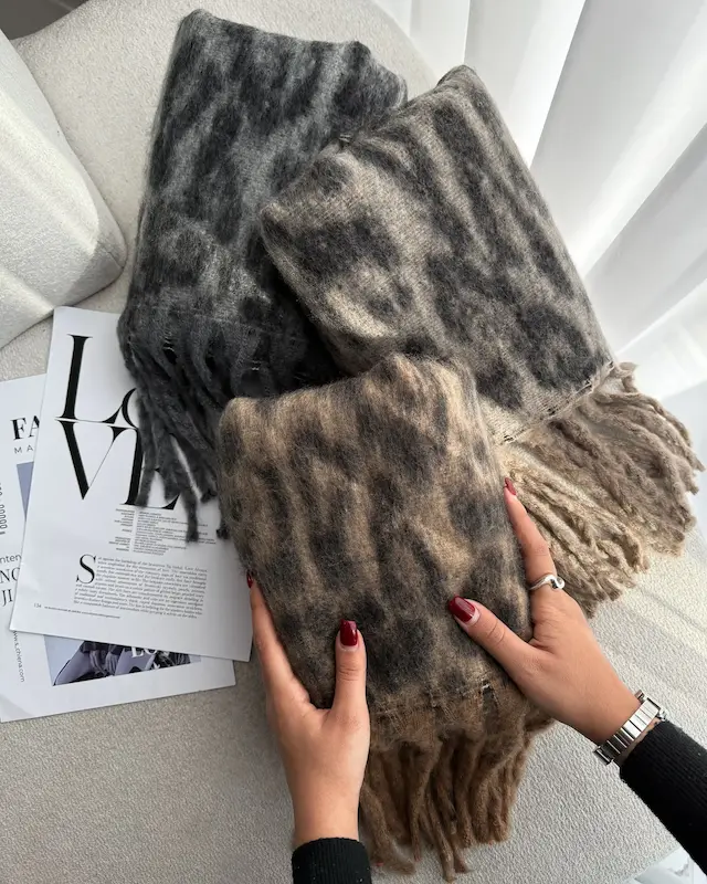 بیگ اسکارف موهر پلنگی  4894