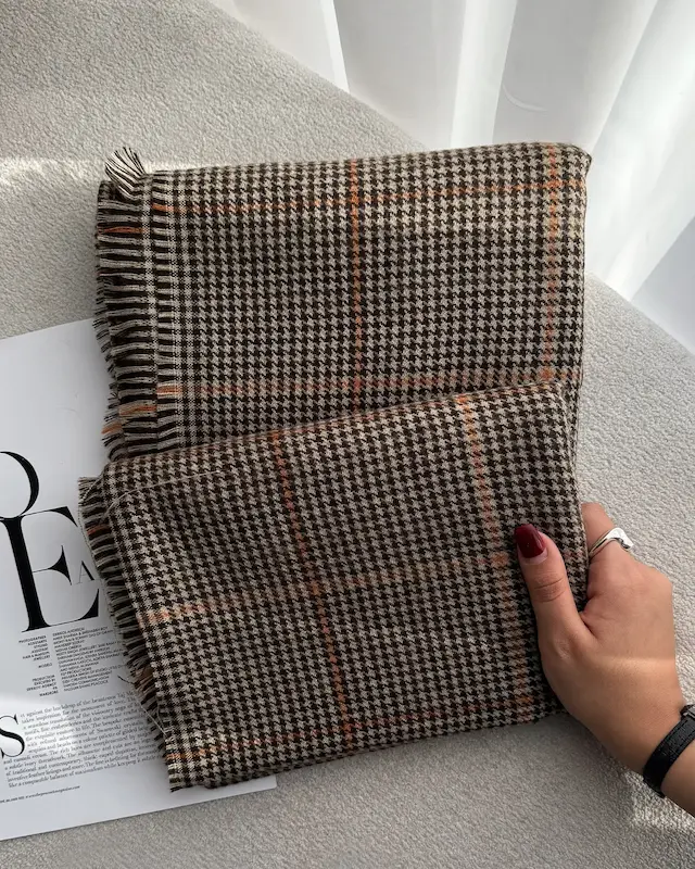 شال موهر هایلند کارامل 4899