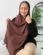 شال پلیسه برشکا ساده 4908