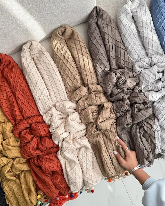 شال پلیسه جناقی وارداتی 4928