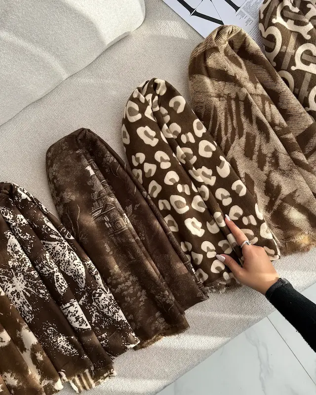 شال موهر موکا طرحدار 4932