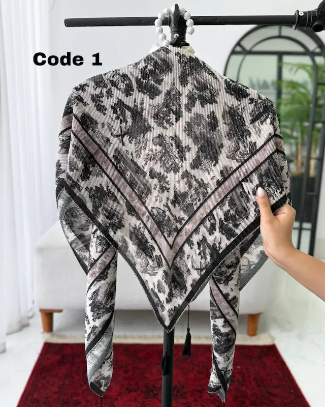 روسری پلیسه لمه جنگل 4971 