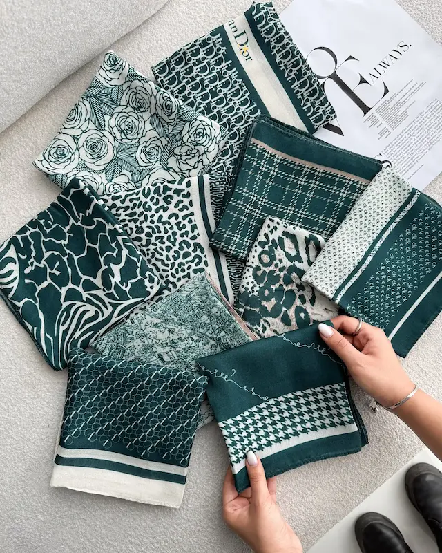 مینی اسکارف ، مینی اسکارف نخی ، مینی اسکارف سبز ، مینی اسکارف جدید ، مینی اسکارف ترند  ، شال و روسری خاص ، یگانه اسکارف 