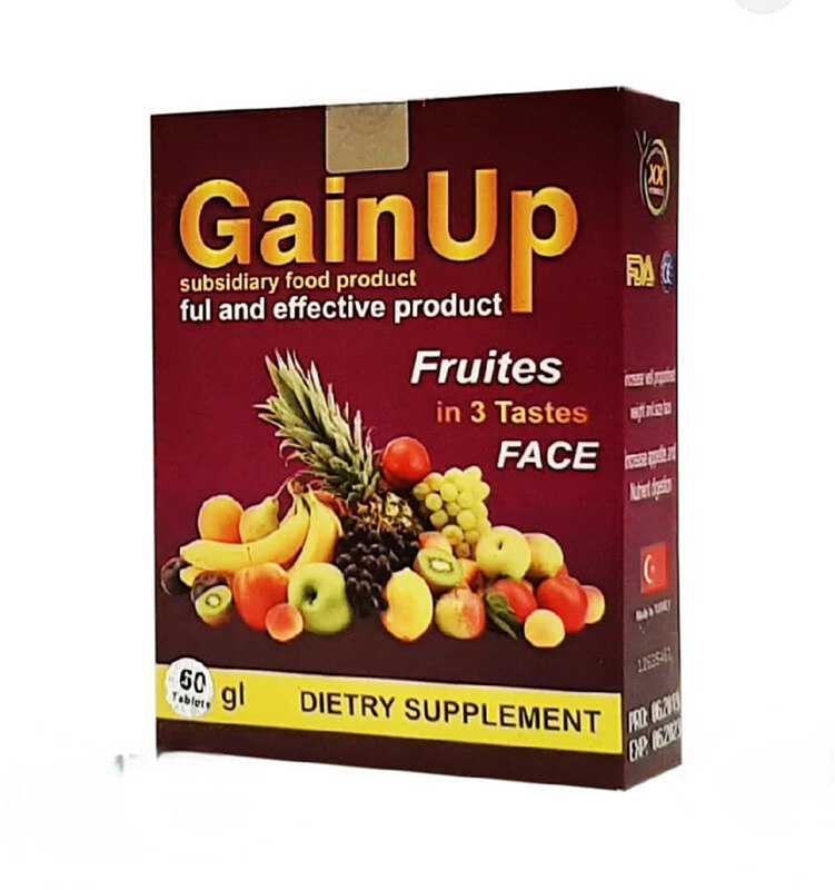 قرص گین اپ کارتونی چاقی صورت دوایکس | Gain up