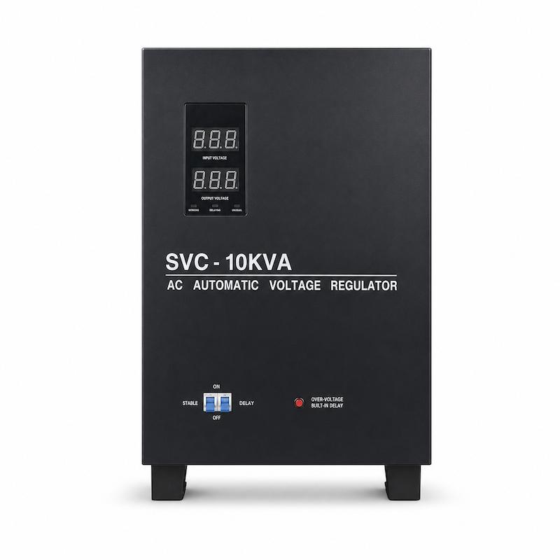 استابلایزر تکفاز 10KVA سروو موتور برند آلجا سیم پیچ تمام مس