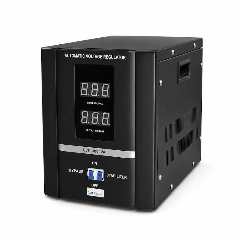 استابلایزر تکفاز 3KVA سروو موتور برند آلجا سیم پیچ تمام مس