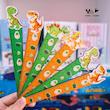 خط کش چوبی طرح دایناسور