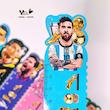 خط کش چوبی طرح فوتبالی