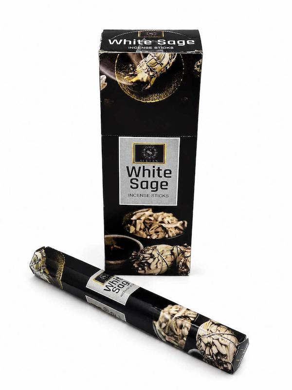 عود شاخه‌ای سلطان (Sultan) مدل White Sage (مریم‌گلی سفید)